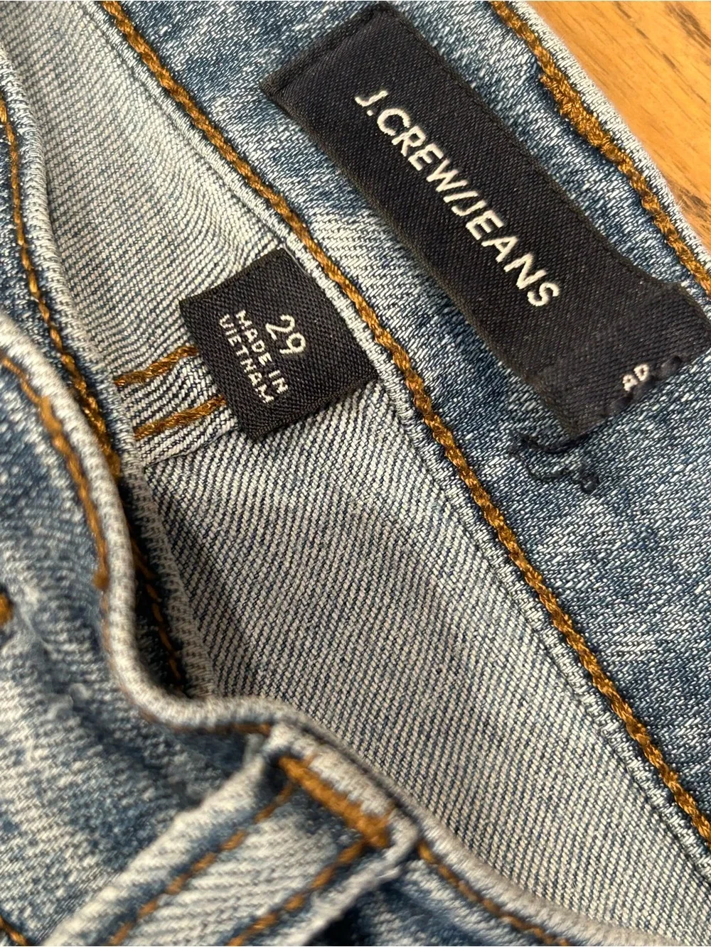 J Crew Billie Demi Boot Crop Jeans Denim Size 29